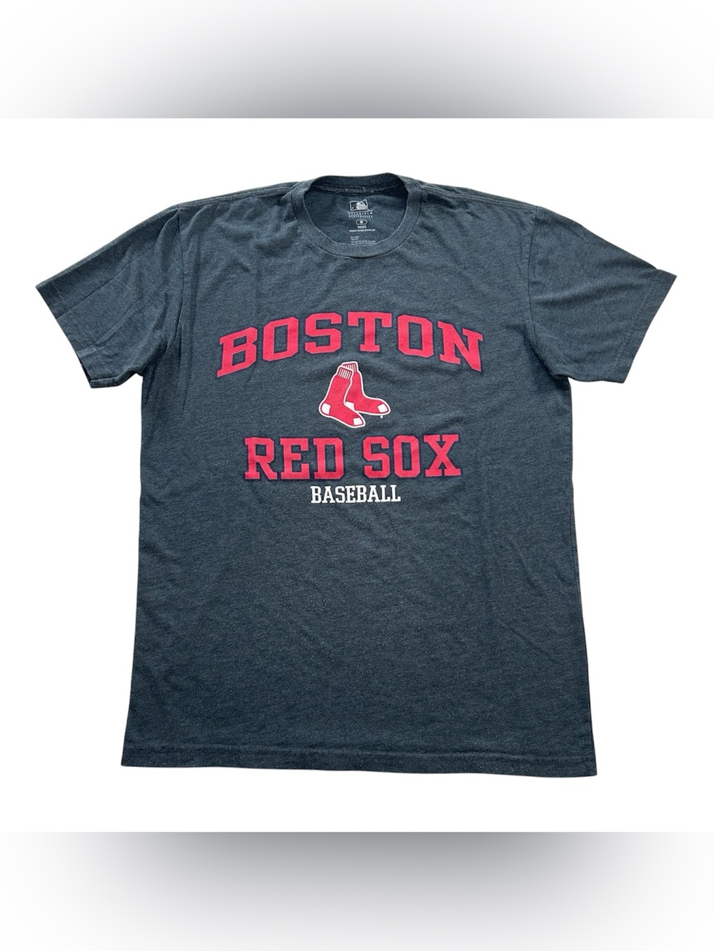 Boston Red Sox MLB Genuine Merchandise Men’s Charcoal Gray Graphic T-Shirt Sz M